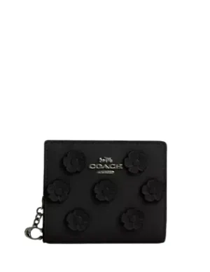 Coach Snap Wallet With Floral Applique Coach Bags