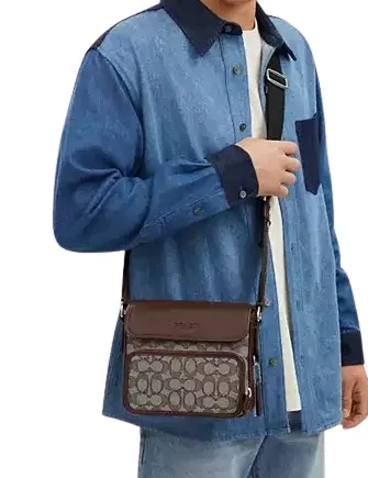 Coach Sullivan Flap Crossbody Bag In Signature Jacquard Coach Bags