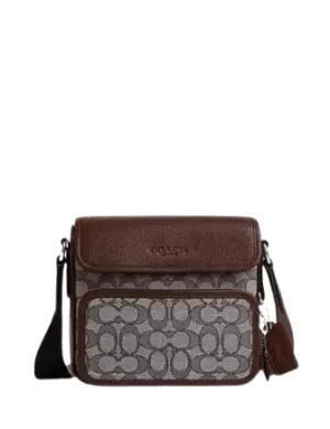 Coach Sullivan Flap Crossbody Bag In Signature Jacquard Coach Bags