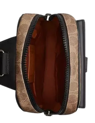 Coach Track Pack In Signature Canvas Coach Bags