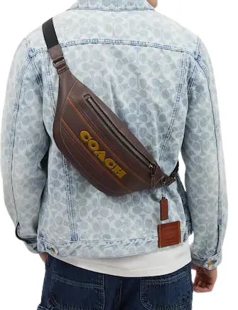 Coach Warren Belt Bag With Coach Stripe Coach Bags