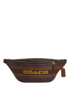 Coach Warren Belt Bag With Coach Stripe Coach Bags