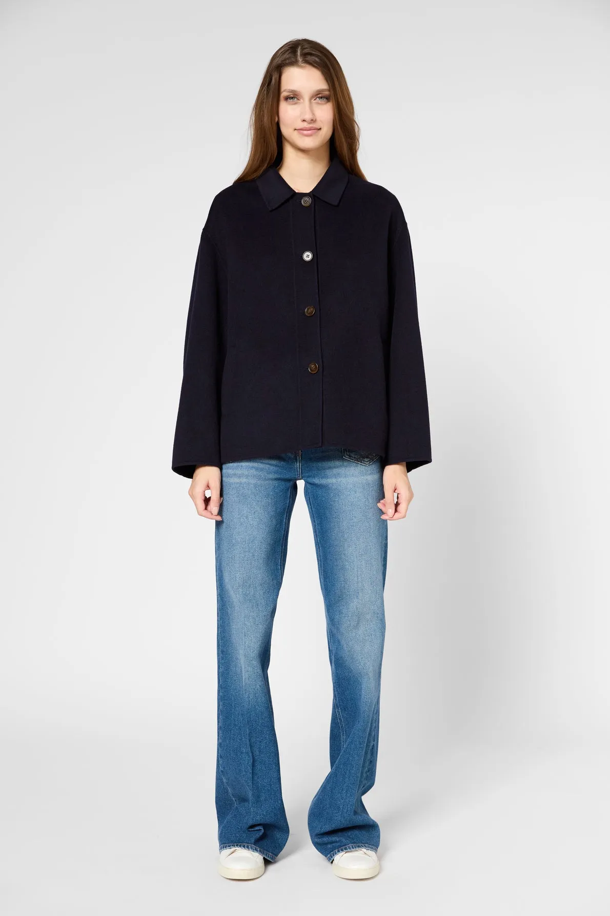 Coat Baptiste Dbm21b006 Navy Clothing_Gerard-Darel