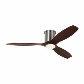 Collins 52"Ceiling Fan Brushed Steel quiet medium fans for living room use