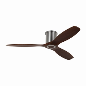 Collins 52"Ceiling Fan Brushed Steel space-saving huggers with modern style