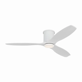 Collins 52"Ceiling Fan Matte White space-saving huggers with modern style