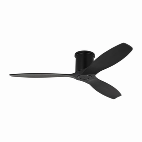 Collins 52"Ceiling Fan Midnight Black space-saving huggers with modern style