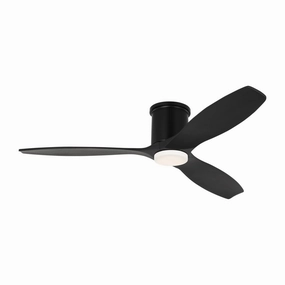 Collins 52"Ceiling Fan Midnight Black space-saving huggers with modern style