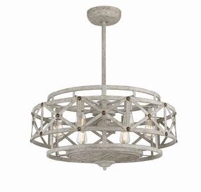 Colonade Six Light Fan D'lier Provence with Gold decorative fandeliers with lights