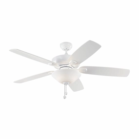 Colony 52" Ceiling Fan Matte White stylish medium fans for contemporary homes
