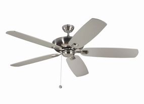 Colony 60" Ceiling Fan Brushed Steel modern medium fans for everyday cooling