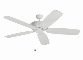 Colony 60" Ceiling Fan Matte White portable medium fans with handle design