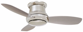 Concept Ii 44" Led 44"Ceiling Fan Polished Nickel compact small fans for bedrooms