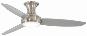 Concept Iii Led 54" Ceiling Fan Brushed Nickel Wet quiet and compact hugger fans