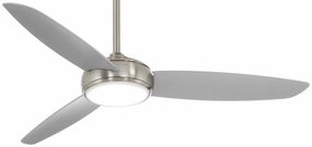 Concept Iv Led 54" Ceiling Fan Brushed Nickel Wet home cooling fans in medium size