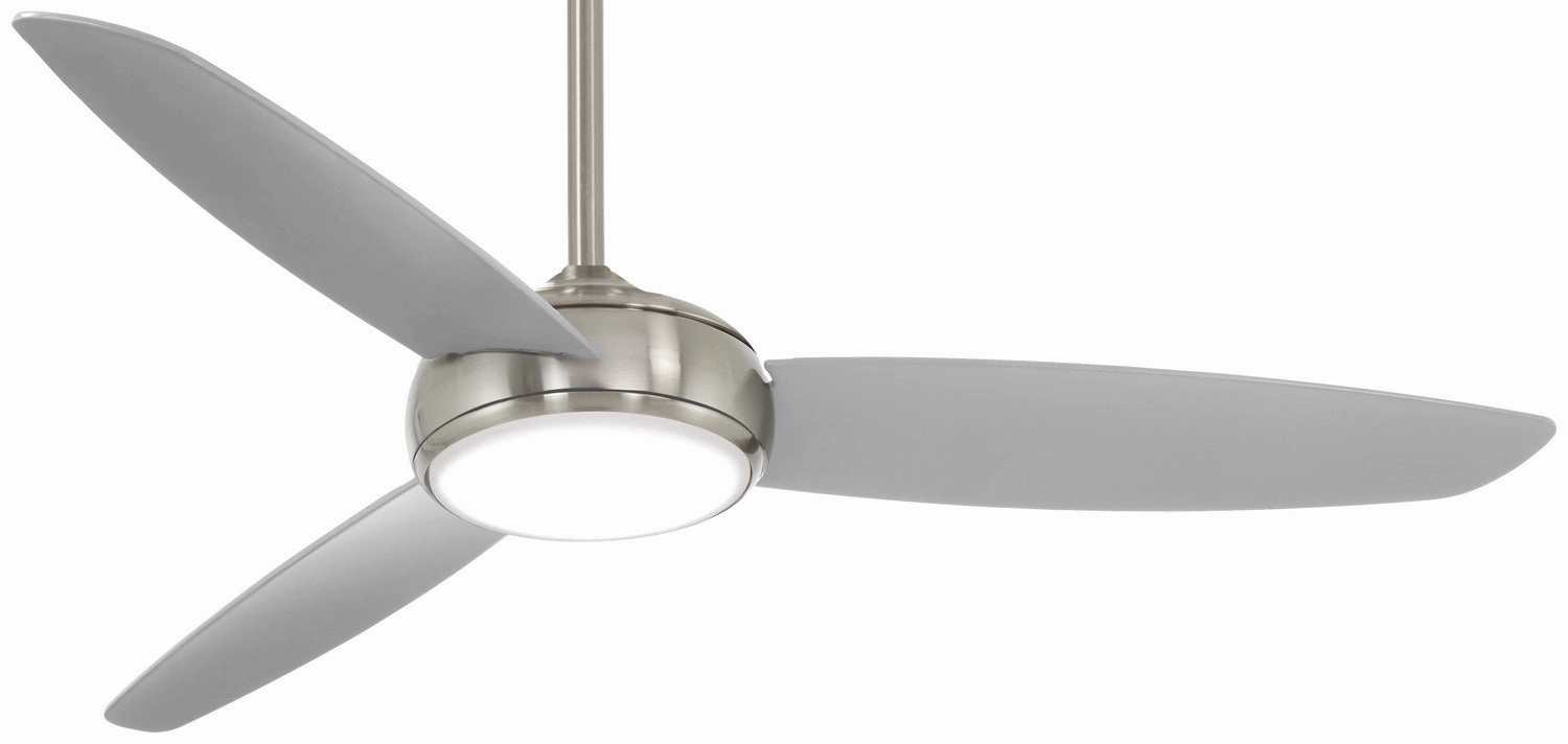 Concept Iv Led 54" Ceiling Fan Brushed Nickel Wet home cooling fans in medium size
