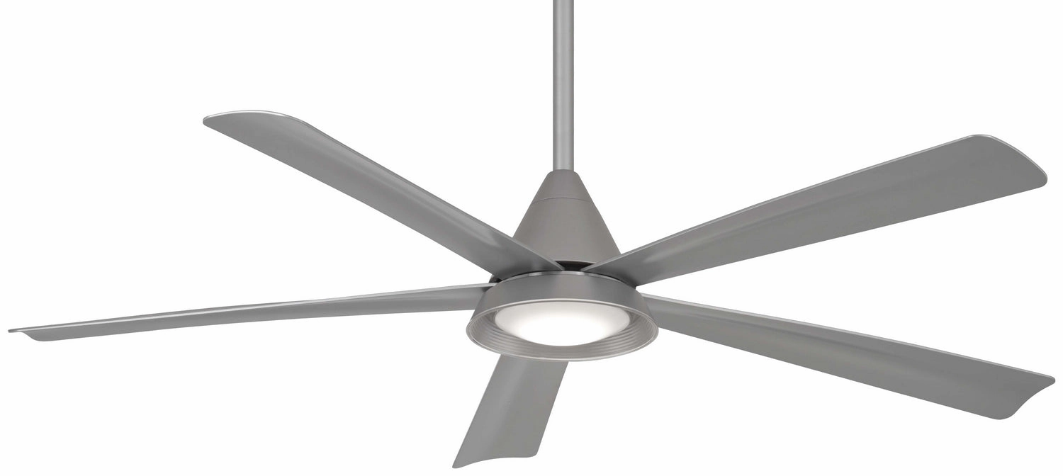 Cone 54" Ceiling Fan in Silver energy-saving indoor fans for bedrooms