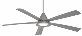 Cone 54" Ceiling Fan in Silver energy-saving indoor fans for bedrooms