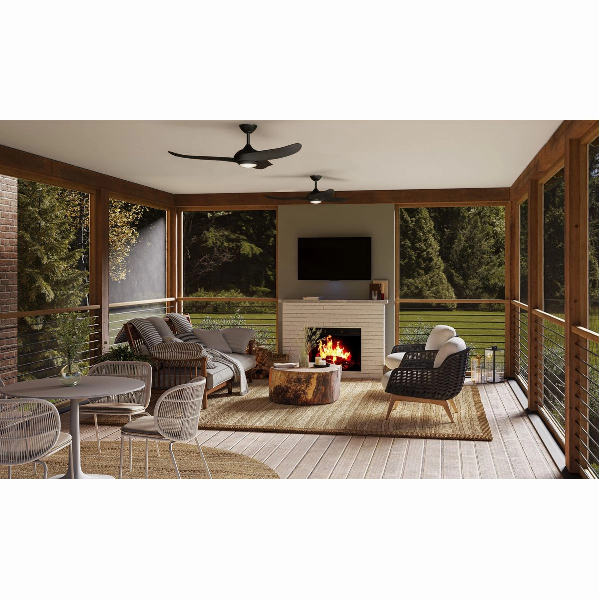 Conte 52"Ceiling Fan Matte Black