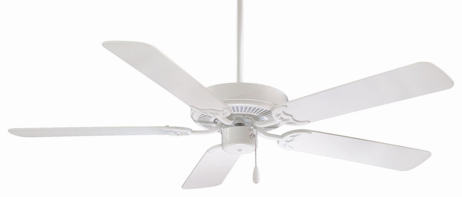 Contractor 52" 52"Ceiling Fan White modern medium fans for everyday cooling
