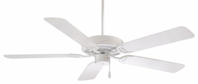 Contractor 52" 52"Ceiling Fan White modern medium fans for everyday cooling
