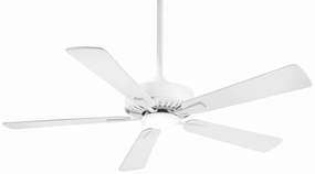Contractor Led 52"Ceiling Fan Flat White stylish medium fans for contemporary homes