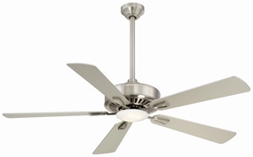 Contractor Plus Led 52"Ceiling Fan Brushed Nickel medium size fans for home ventilation