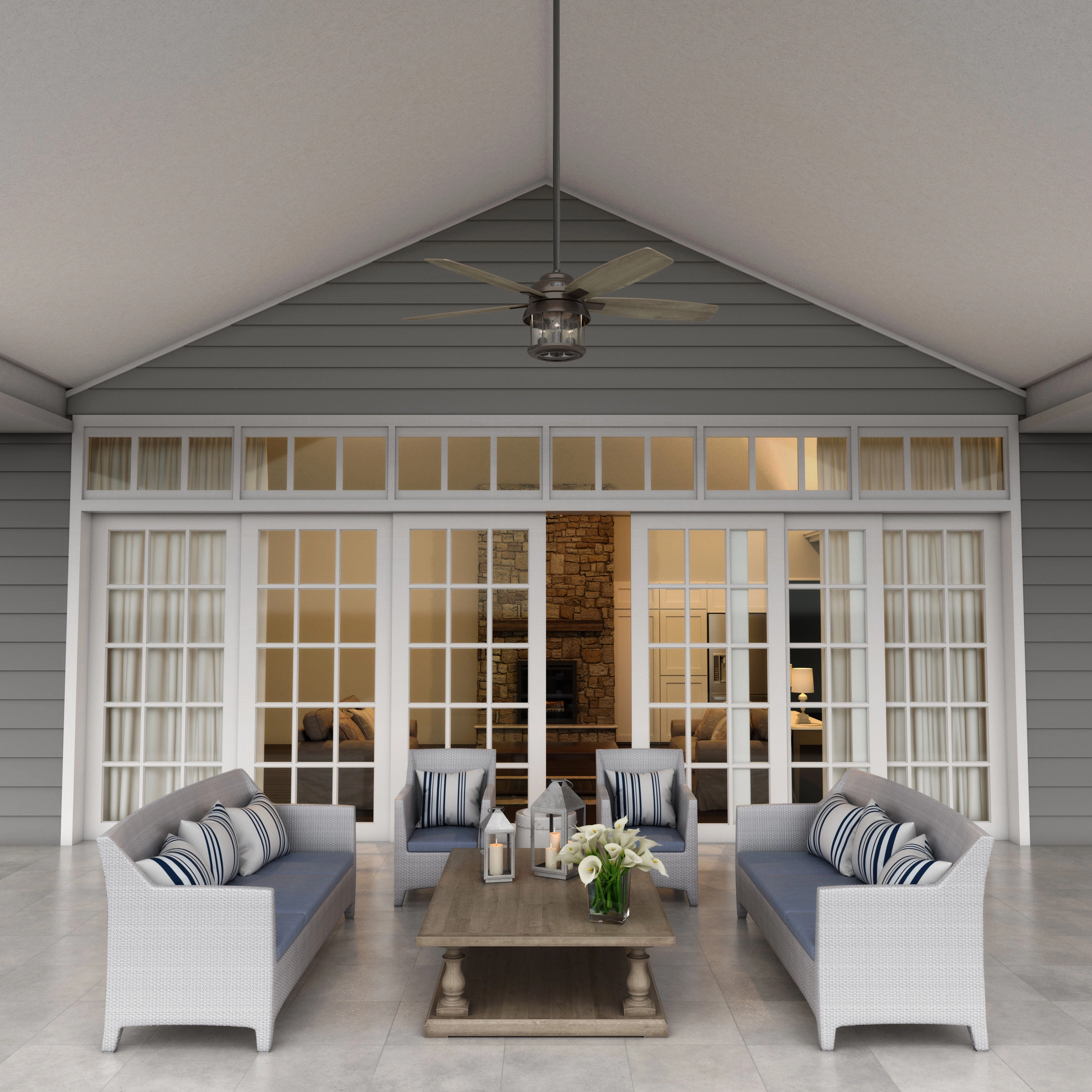 Coral Bay 52"Ceiling Fan Weathered Copper