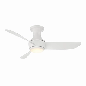 Corona 44"Ceiling Fan Matte White space-saving huggers with modern style