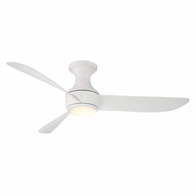 Corona 52"Ceiling Fan Matte White space-saving huggers with modern style