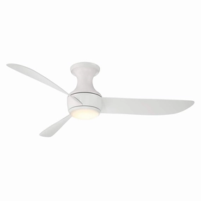 Corona 52"Ceiling Fan Matte White energy-efficient medium fans with remote