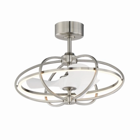 Corona Fan LED Fandelight Satin Nickel best small fans for home and travel