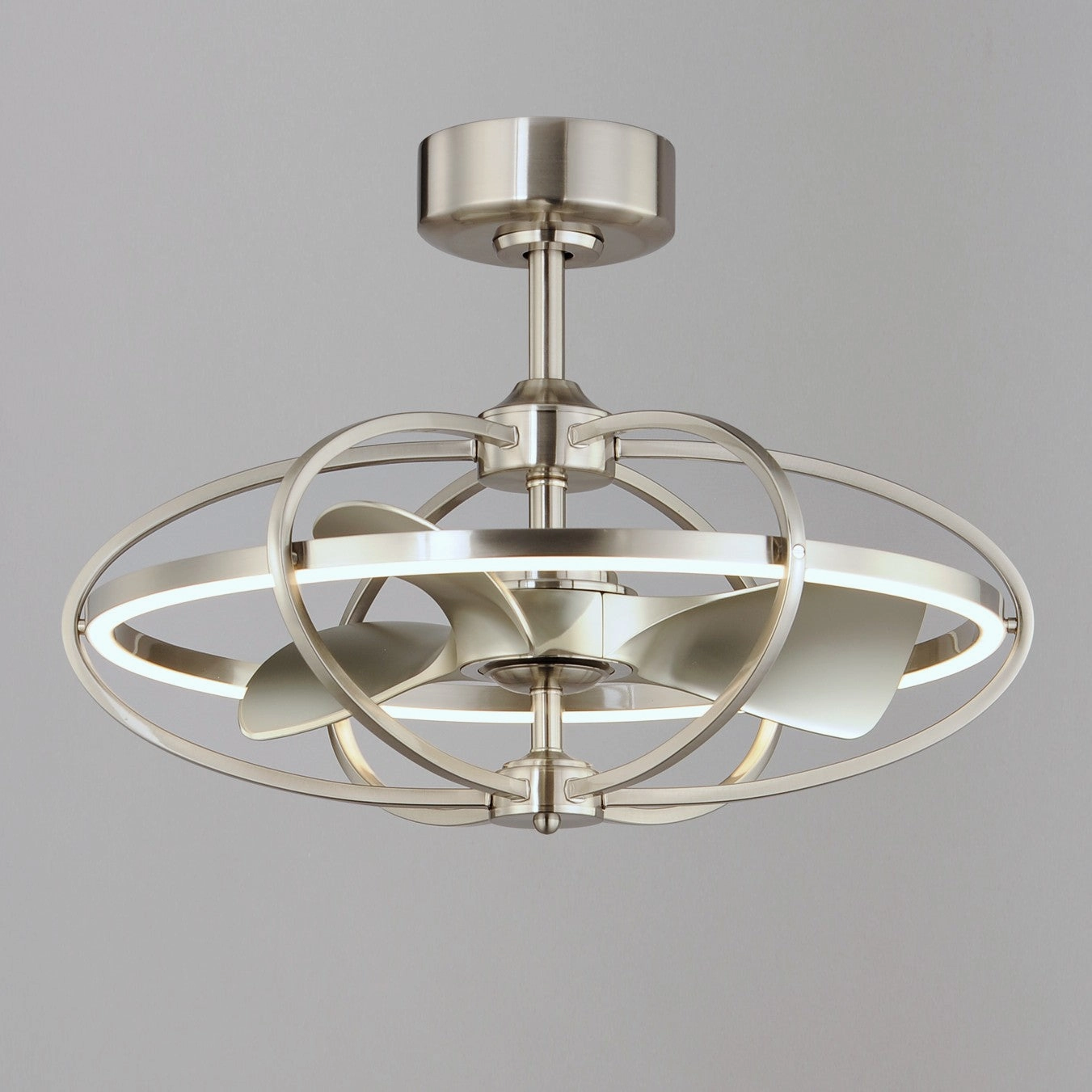 Corona Fan LED Fandelight Satin Nickel