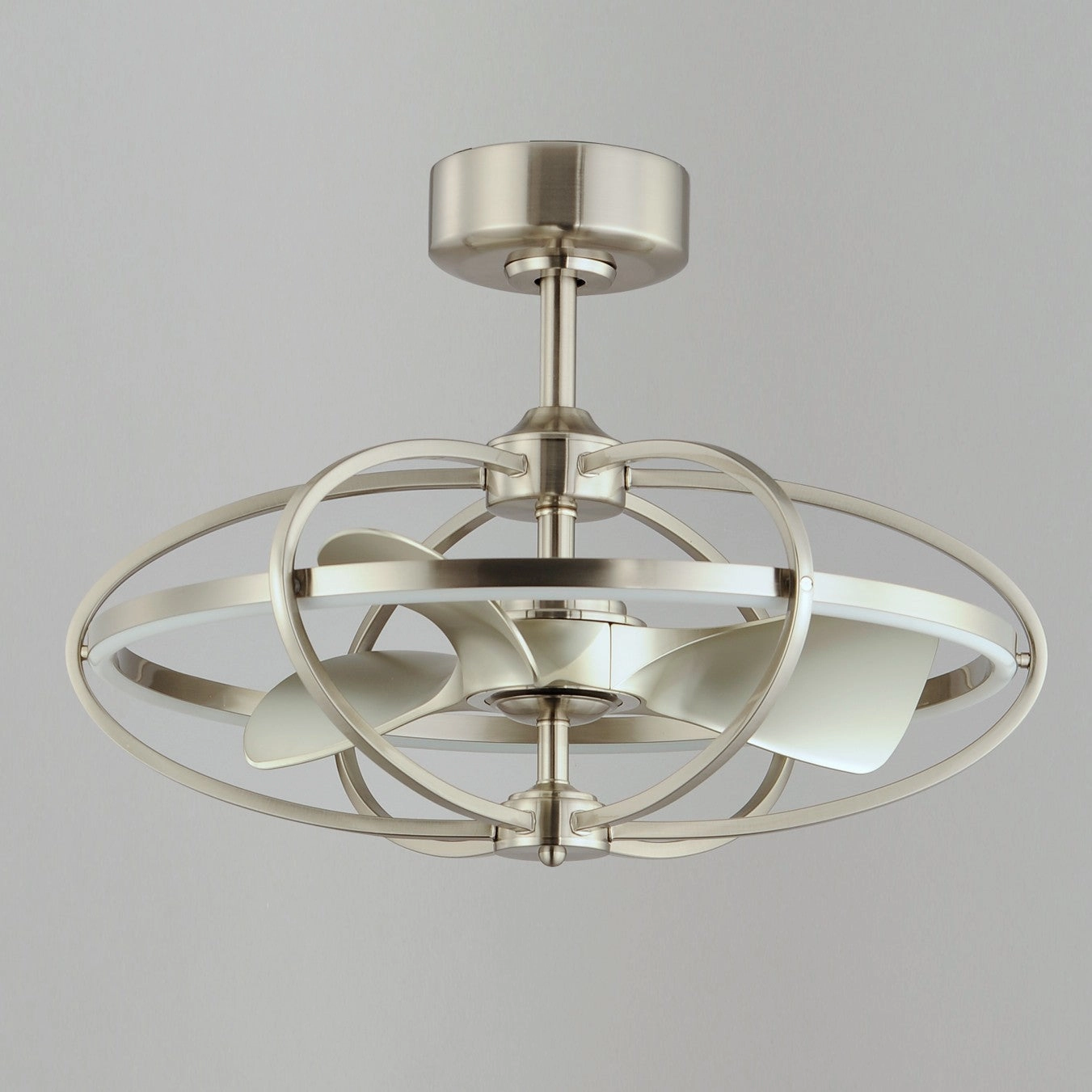 Corona Fan LED Fandelight Satin Nickel