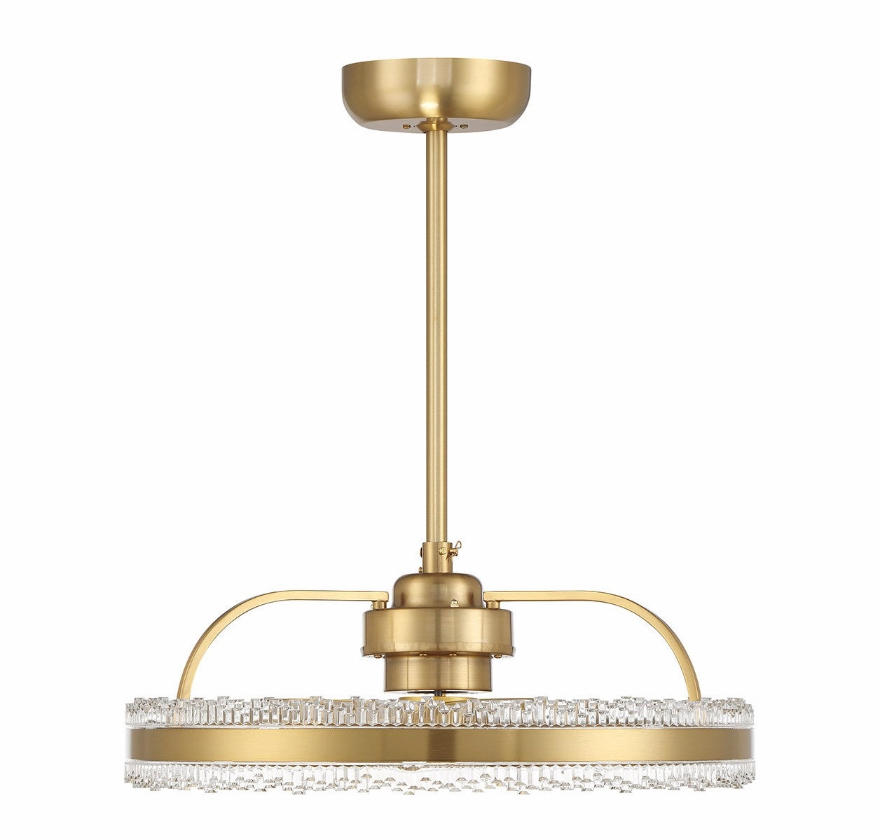 Corona LED Fan D'Lier Warm Brass