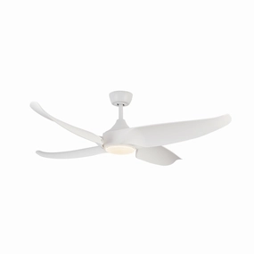 Coronado 56"Ceiling Fan Matte White quiet medium fans for living room use