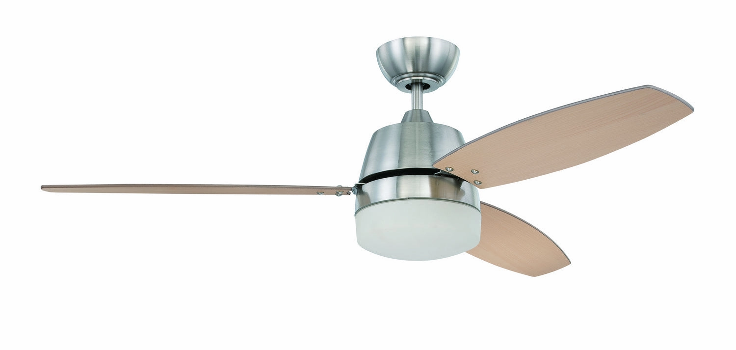 Craftmade Beltre 52" Ceiling Fan with 20W LED in Brushed Polished Nickel Ceiling fan with adjustable speed settings