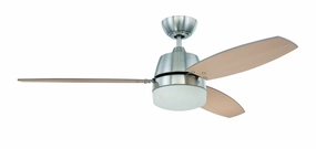 Craftmade Beltre 52" Ceiling Fan with 20W LED in Brushed Polished Nickel Ceiling fan with adjustable speed settings