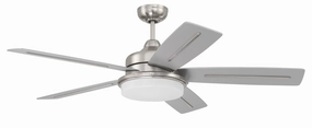 Craftmade Drew 54" Smart DC Ceiling Fan with 20W LED and Remote Control low-noise indoor fans for peaceful settings