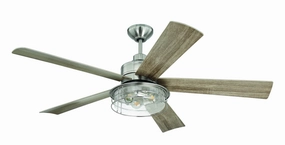 Craftmade Garrick 56" Indoor/Outdoor Ceiling Fan with LED and Wall and Remote compact indoor fans for apartment use