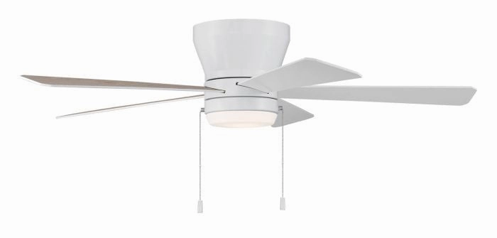 Craftmade Merit 52" Flushmount Pull Chain Ceiling Fan with 18W Dimmable LED Light