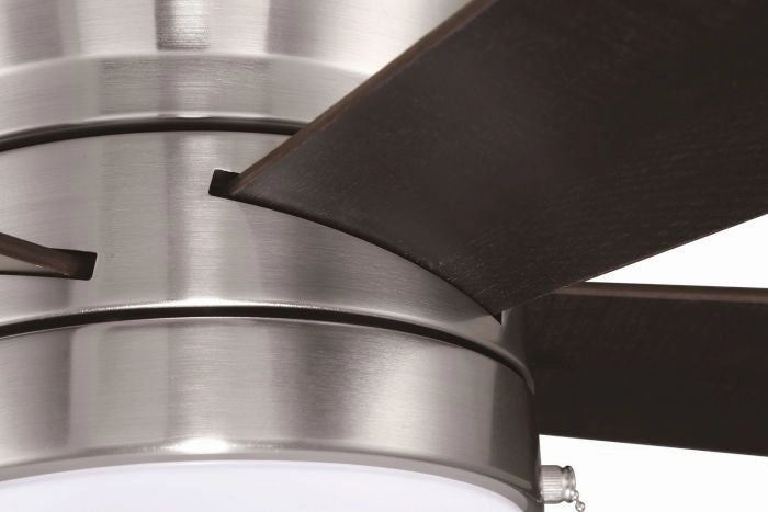 Craftmade Merit 52" Flushmount Pull Chain Ceiling Fan with 18W Dimmable LED Light