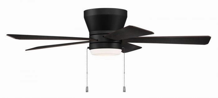 Craftmade Merit 52" Flushmount Pull Chain Ceiling Fan with 18W Dimmable LED Light