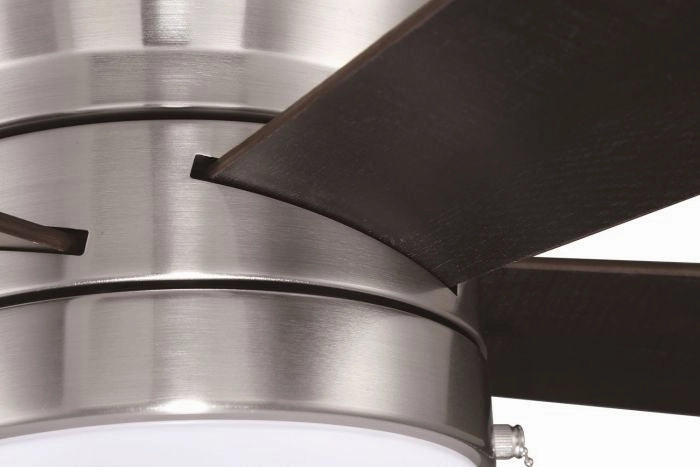 Craftmade Merit 52" Flushmount Pull Chain Ceiling Fan with 18W Dimmable LED Light