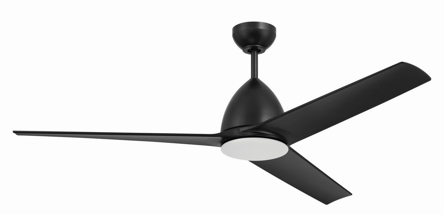 Craftmade Nitro 54" Outdoor Ceiling Fan with 22W LED and Wall plus Remote Control compact indoor fans for apartment use