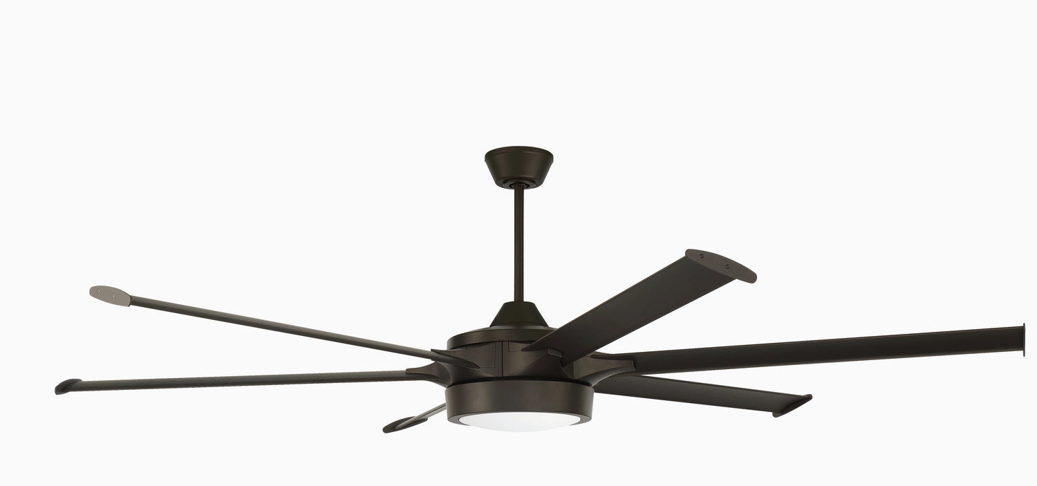 Craftmade Prost Indoor/Outdoor Smart DC Ceiling Fan with 20W LED and Wall and Remote Control Ceiling fan with adjustable speed settings