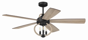 Craftmade Reese 52" Smart Indoor/Outdoor DC Ceiling Fan with LED and Remote quiet indoor fans for bedrooms and offices