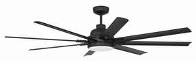 Craftmade Rush Smart Outdoor DC Ceiling Fan with 20W LED Light and Remote Ceiling fan with adjustable speed settings