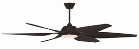 Craftmade Zoom 66" Indoor/Outdoor DC Ceiling Fan with 18W LED Light and Remote adjustable indoor fans for better cooling