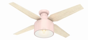Cranbrook 52"Ceiling Fan Blush Pink stylish medium fans for contemporary homes